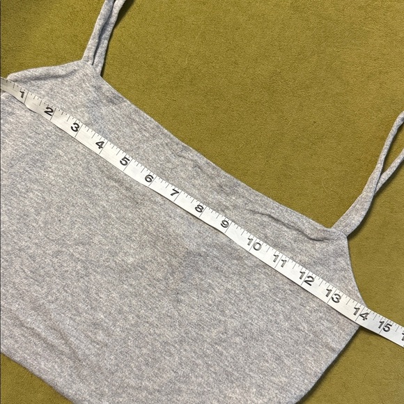 Naked Wardrobe The NW Solid Vibes Crop Top Large in H GREY NWOT 123 - Picture 5 of 7